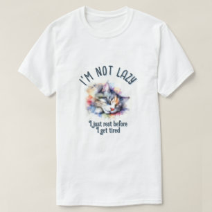 T-shirt Je ne suis pas paresseux