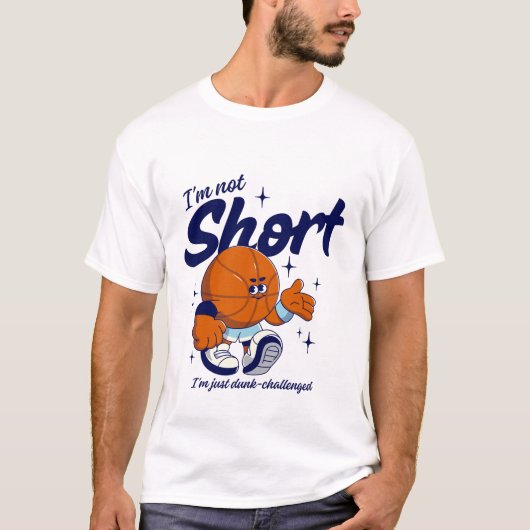 T-shirt Je ne suis pas petit, je suis juste défié (Devant)