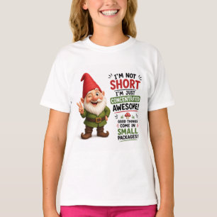 T-shirt Je ne suis pas petit, je suis un design de nain gé