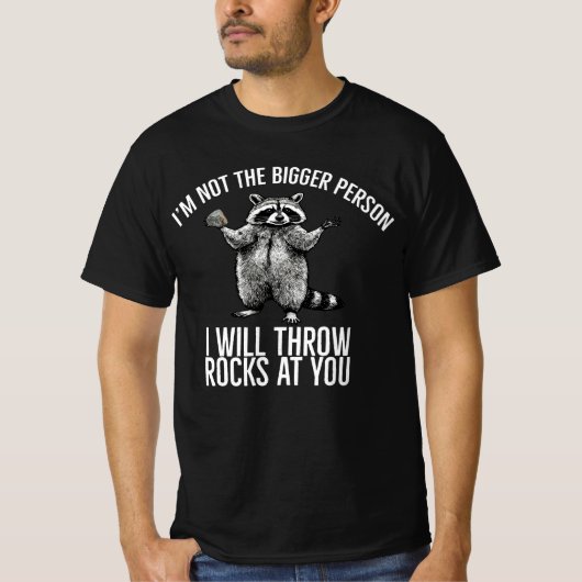 T-shirt Je ne suis pas plus grande personne que je vais vo (Devant)