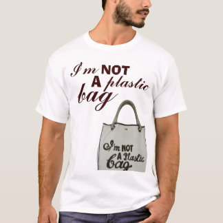T-shirt Je ne suis pas sachet en plastique d'A