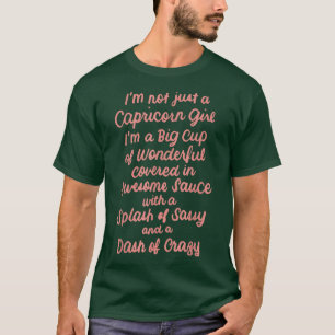 T-shirt Je ne suis pas seulement une fille de Capricorne D