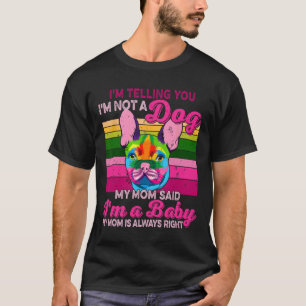 T-shirt Je ne suis pas un chien Je suis un chien