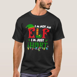 T-shirt Je Ne Suis Pas Un Elfe Juste Court Drôle Noël Homm