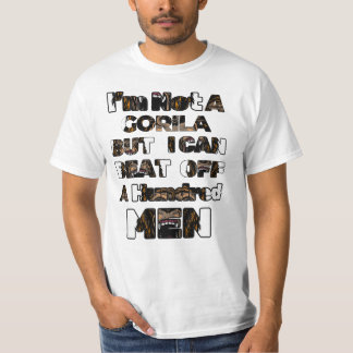 T-shirt Je ne suis pas un Gorille, mais je peux battre des