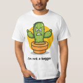 T-shirt Je ne suis pas un hugger (Devant)