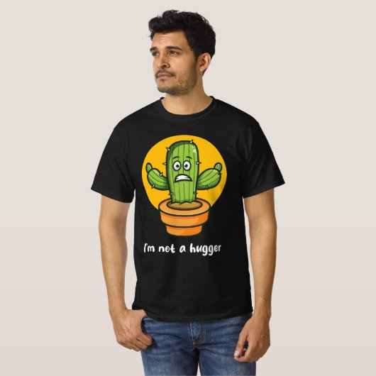 T-shirt Je ne suis pas un hugger (Devant entier)