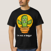 T-shirt Je ne suis pas un hugger (Devant)