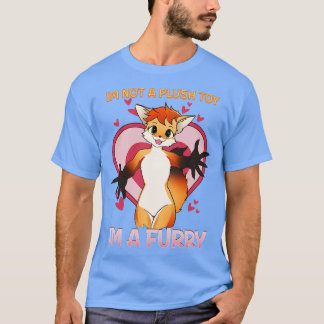 T-shirt Je ne suis pas un jouet peluche Je suis un I Furri