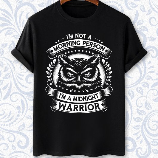 T-shirt Je ne suis pas un oiseau de nuit