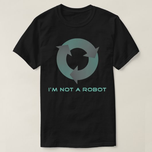 T-shirt Je ne suis pas un robot (Design devant)