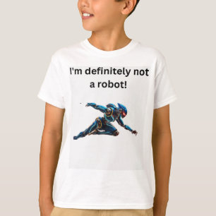 T-shirt "Je ne suis pas un robot" Humour Tee