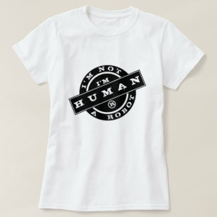 T-shirt Je ne suis pas un robot - Je suis un humain - Choi