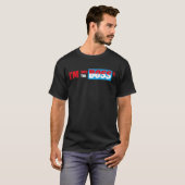 T-shirt Je ne suis pas une conception de typographie d'att (Devant entier)