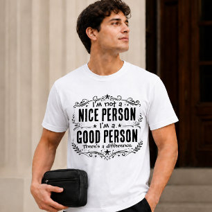 T-shirt Je ne suis pas une personne gentille, je suis une