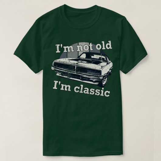 T-shirt Je Ne Suis Pas Vieux Im Classic Car (Design devant)