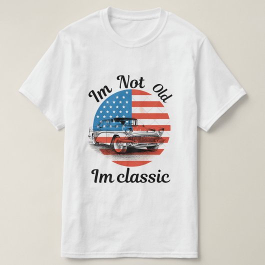 T-shirt Je ne suis pas vieux im classique (Design devant)