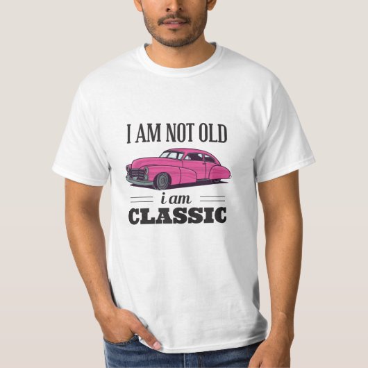 T-shirt Je ne suis pas vieux Je suis classique (Devant)