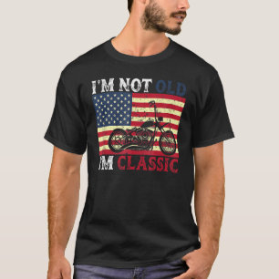 T-shirt Je ne suis pas vieux, je suis classique Moto Vint