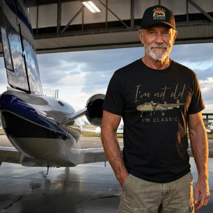 T-shirt Je ne suis pas vieux, je suis classique Pilote d'a