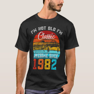 T-shirt Je ne suis pas vieux Je suis classique Voiture Vin
