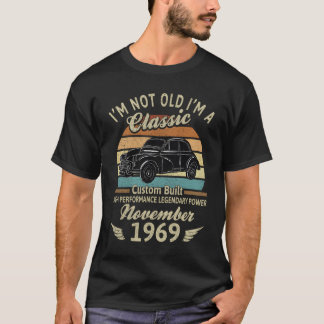 T-shirt Je ne suis pas vieux, je suis né en novembre 1969
