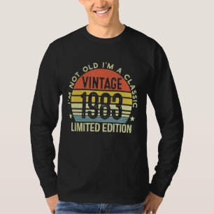 T-shirt Je ne suis pas vieux Je suis un classique Vintage 