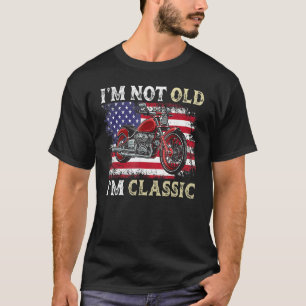T-shirt Je ne suis pas vieux Je suis une moto classique Vi