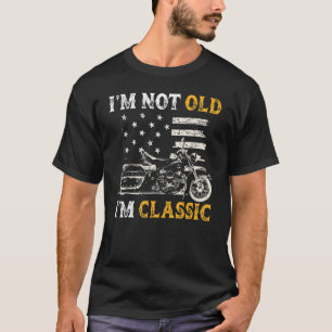 T-shirt Je ne suis pas vieux Je suis une moto classique Vi