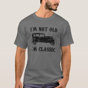 T-shirt Je ne suis pas vieux Je suis Vintage Graphique cla