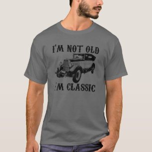 T-shirt Je ne suis pas vieux Je suis Vintage Graphique cla