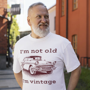 T-shirt Je ne suis pas vieux, je suis Vintage voiture clas