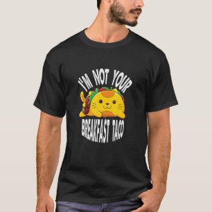 T-shirt Je ne suis pas votre chat Aco de petit-déjeuner Ac