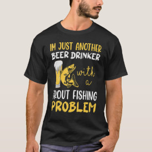 T-shirt Je ne suis qu'un autre buveur de bière avec pêche