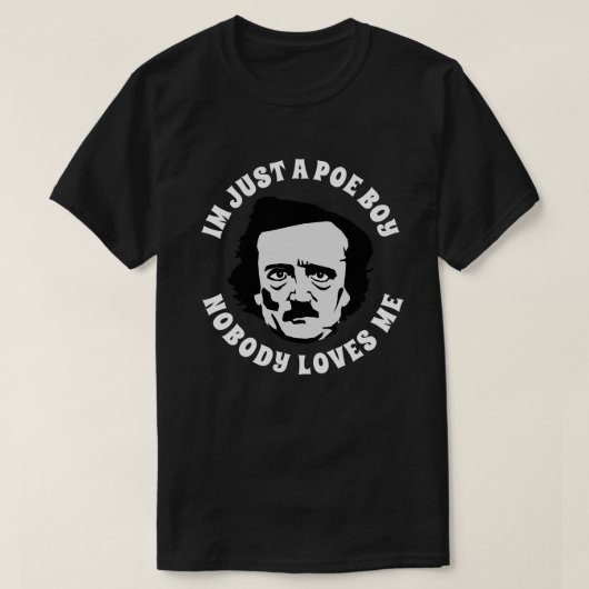 T-shirt Je ne suis qu'un poe (Design devant)