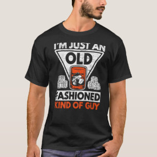 T-shirt Je ne suis qu'un vieux type de Whiskey Drin