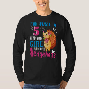 T-shirt Je ne suis qu'une fille de 5 ans qui aime les héri