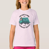 T-shirt Je ne suis qu'une fille qui aime les camions poube (Devant)