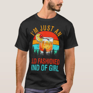 T-shirt Je Ne Suis Qu'Une Sorte Vielle De Fille Drôle Bour