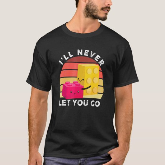 T-shirt Je ne te laisserai jamais aller construire des blo (Devant)