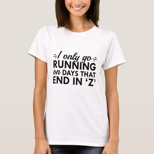 T-shirt Je ne vais courir (Devant)