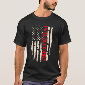 T-shirt Je Ne Vais Pas Satisfaire Drôle Drapeau Usa Design