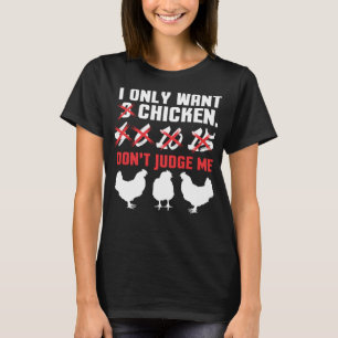 T-shirt Je Ne Veux Que 3 Poulets Drôle Design de l'éleveur