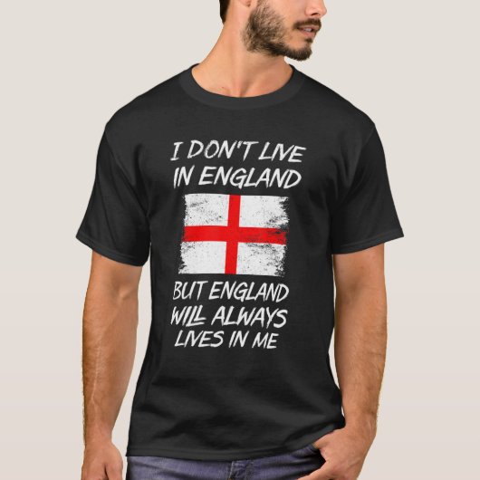 T-shirt Je ne vis pas en Angleterre mais l'Angleterre va t (Devant)