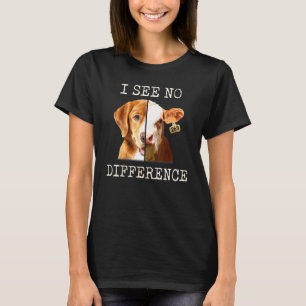 T-shirt Je ne vois aucune différence végétarien végan vach