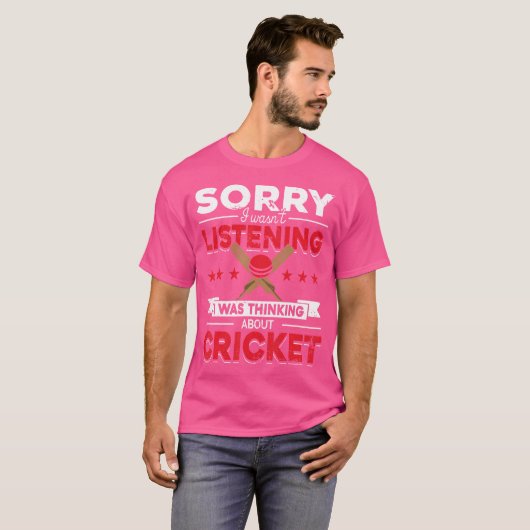 T-shirt Je N'Étais Pas En Train D'Écouter Que Je Pensais A (Devant entier)