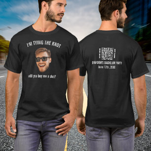 T-shirt Je Noue Les Noeuds Offre-Moi Un Verre Enterrement