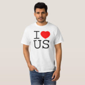 T-shirt je nous aime (Devant entier)