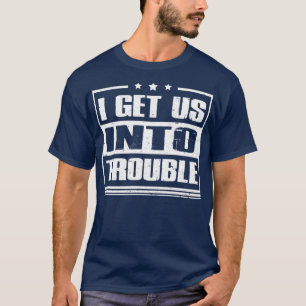T-shirt Je nous amène dans Trouble Best Friend jumeler cou