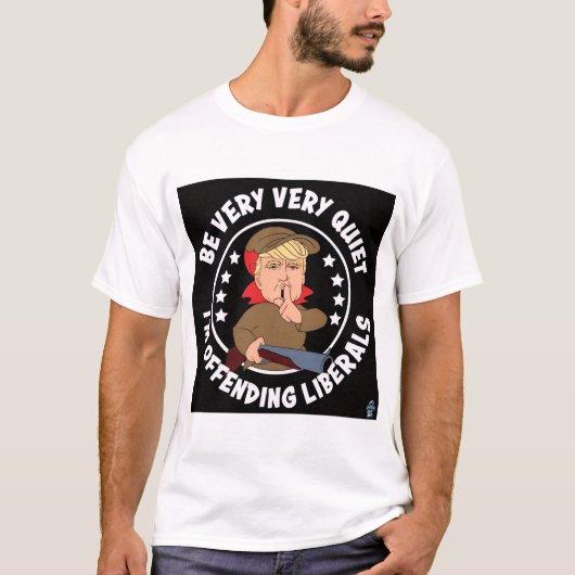 T-shirt Je offense les libéraux (Devant)